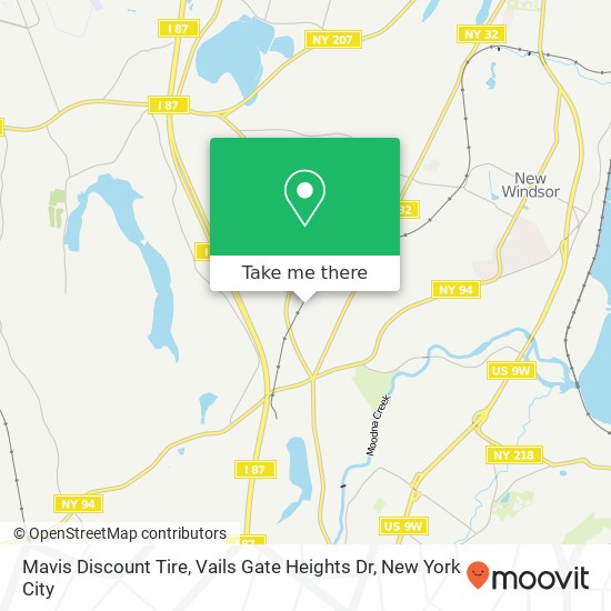 Mapa de Mavis Discount Tire, Vails Gate Heights Dr