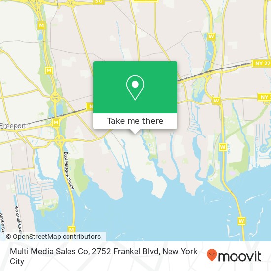 Mapa de Multi Media Sales Co, 2752 Frankel Blvd