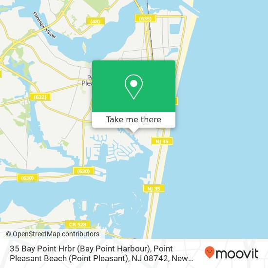 35 Bay Point Hrbr (Bay Point Harbour), Point Pleasant Beach (Point Pleasant), NJ 08742 map