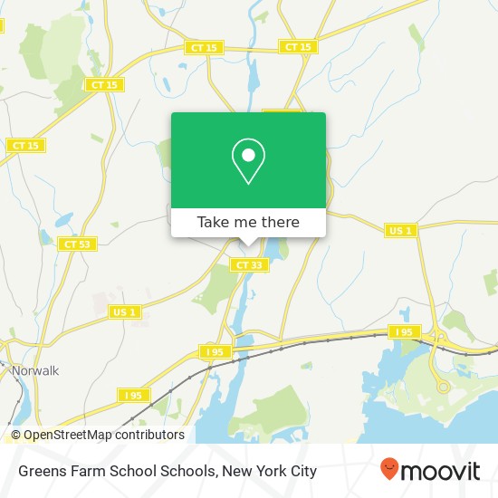 Greens Farm School Schools map