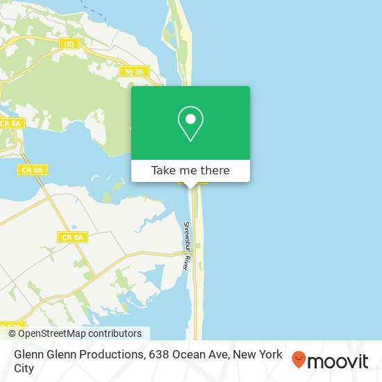 Mapa de Glenn Glenn Productions, 638 Ocean Ave