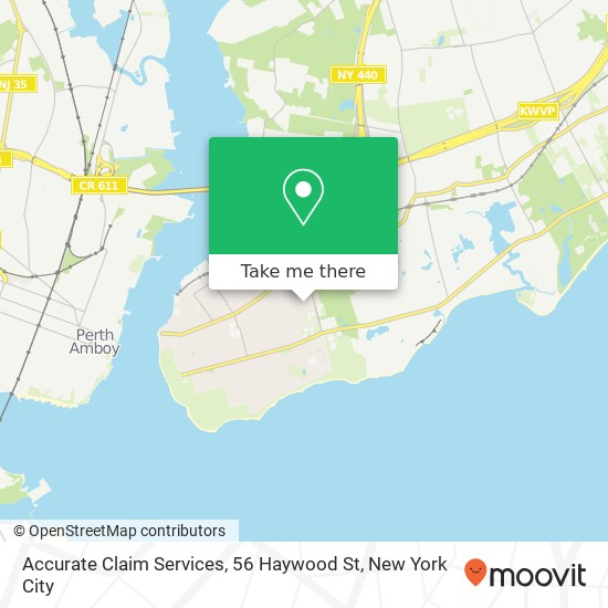 Mapa de Accurate Claim Services, 56 Haywood St
