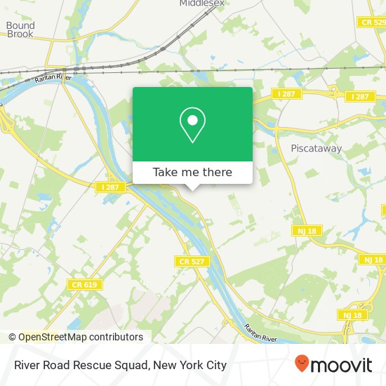 River Road Rescue Squad map