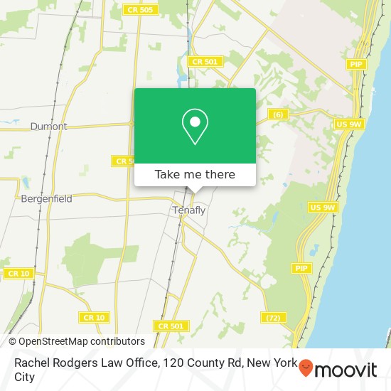 Rachel Rodgers Law Office, 120 County Rd map