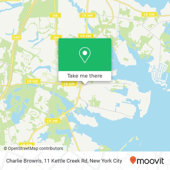 Charlie Brown's, 11 Kettle Creek Rd map