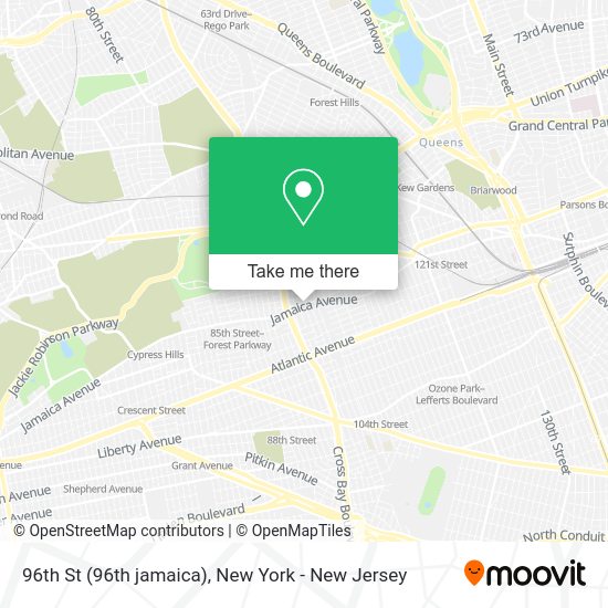96th St (96th jamaica) map