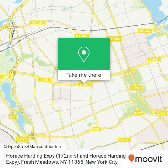 Mapa de Horace Harding Expy (172nd st and Horace Harding Expy), Fresh Meadows, NY 11365
