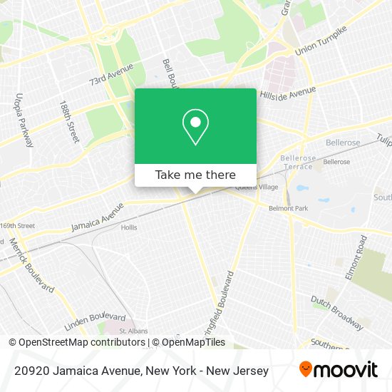 20920 Jamaica Avenue map