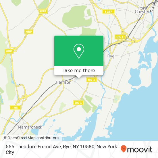 555 Theodore Fremd Ave, Rye, NY 10580 map