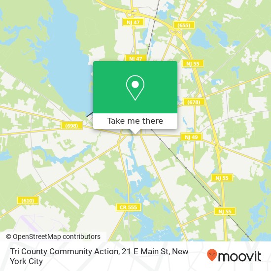 Mapa de Tri County Community Action, 21 E Main St
