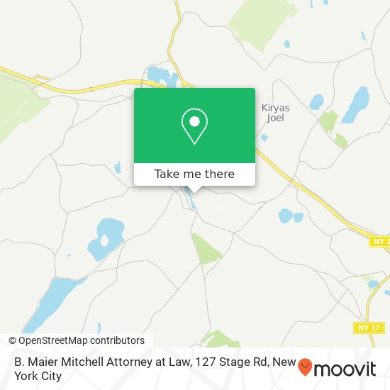 B. Maier Mitchell Attorney at Law, 127 Stage Rd map