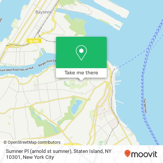 Sumner Pl (arnold st sumner), Staten Island, NY 10301 map