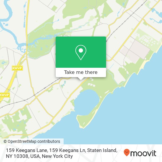 159 Keegans Lane, 159 Keegans Ln, Staten Island, NY 10308, USA map