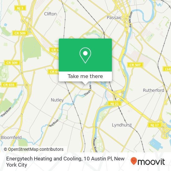 Mapa de Energytech Heating and Cooling, 10 Austin Pl