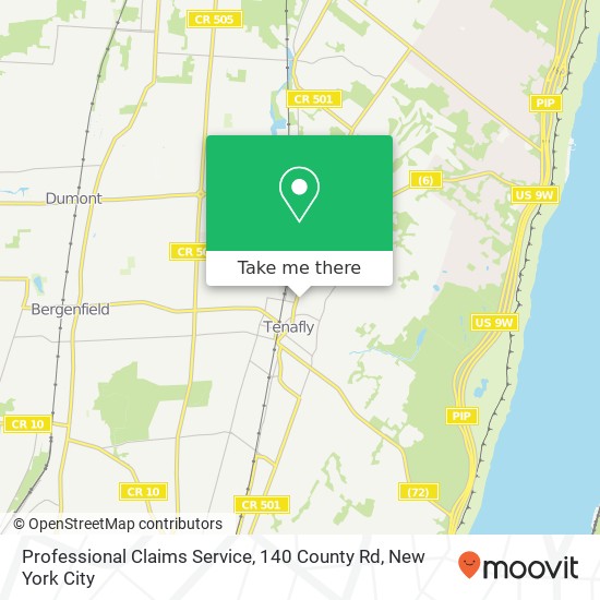 Professional Claims Service, 140 County Rd map