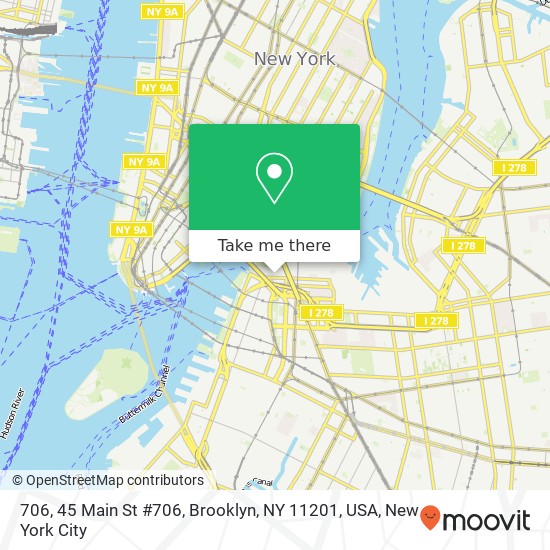 Mapa de 706, 45 Main St #706, Brooklyn, NY 11201, USA