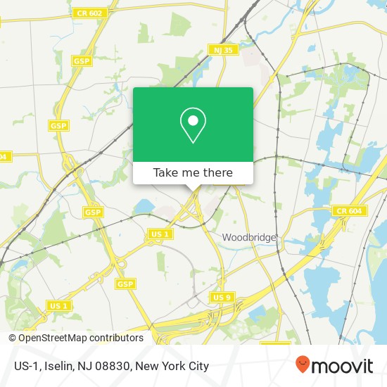 US-1, Iselin, NJ 08830 map