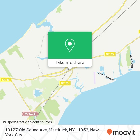 Mapa de 13127 Old Sound Ave, Mattituck, NY 11952