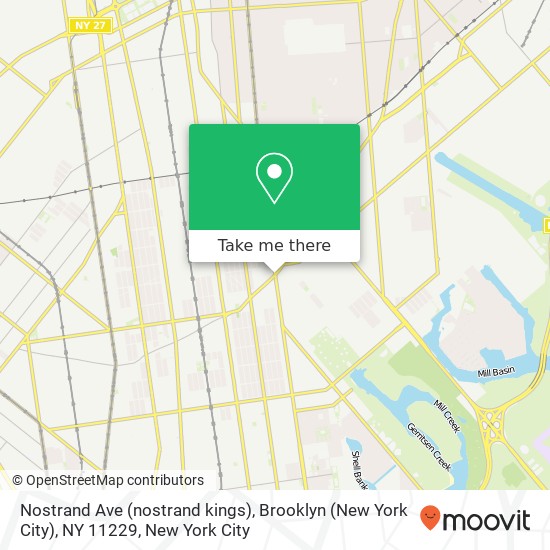 Nostrand Ave (nostrand kings), Brooklyn (New York City), NY 11229 map