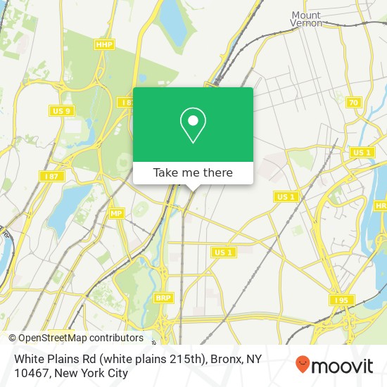 White Plains Rd (white plains 215th), Bronx, NY 10467 map