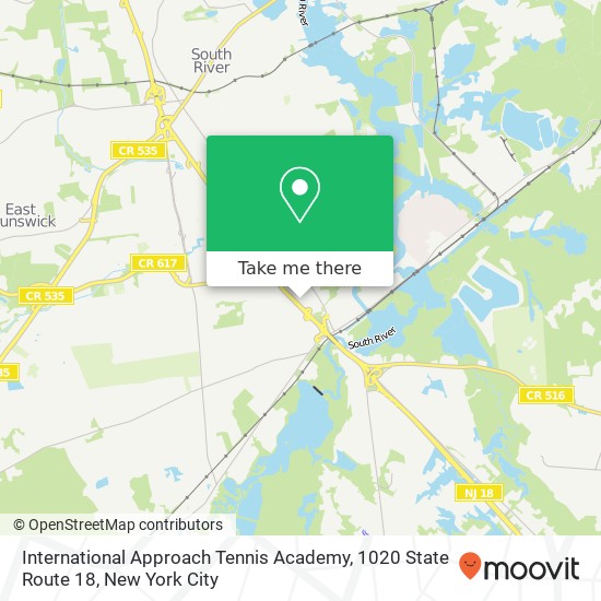 International Approach Tennis Academy, 1020 State Route 18 map