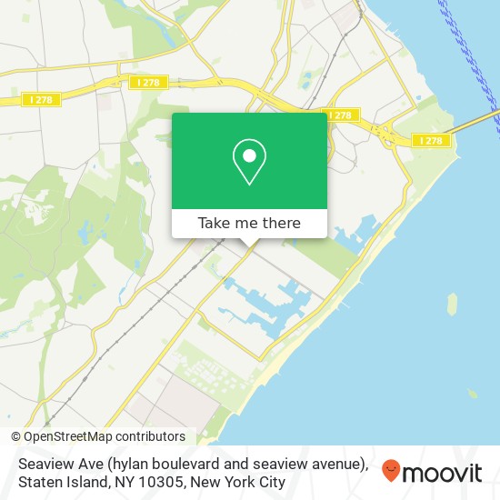 Seaview Ave (hylan boulevard and seaview avenue), Staten Island, NY 10305 map