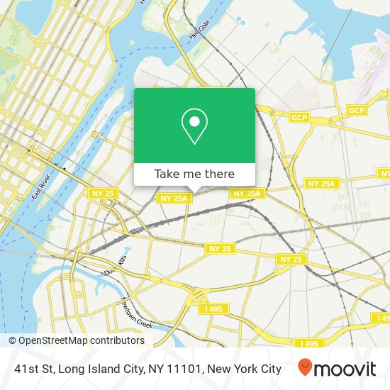 Mapa de 41st St, Long Island City, NY 11101