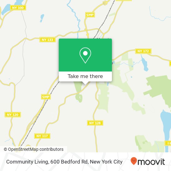 Mapa de Community Living, 600 Bedford Rd