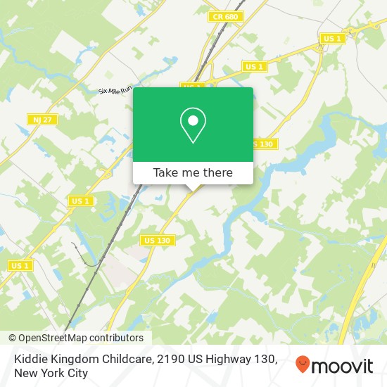 Kiddie Kingdom Childcare, 2190 US Highway 130 map