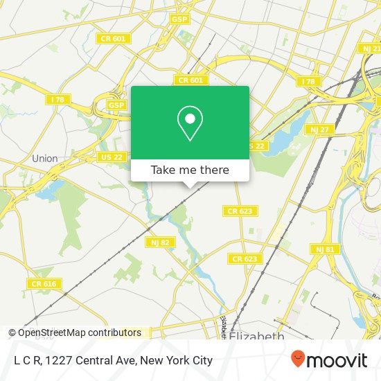 Mapa de L C R, 1227 Central Ave