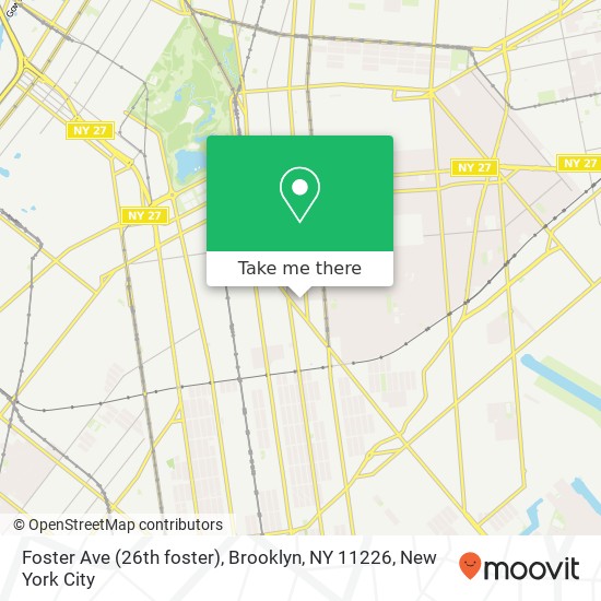 Mapa de Foster Ave (26th foster), Brooklyn, NY 11226