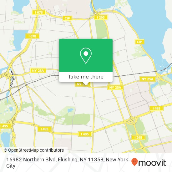 16982 Northern Blvd, Flushing, NY 11358 map