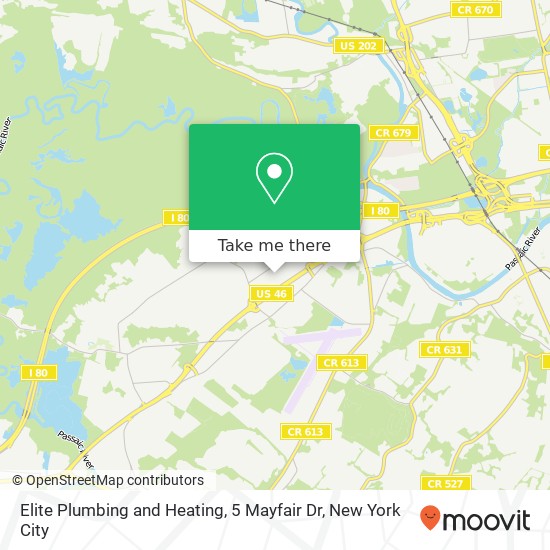 Mapa de Elite Plumbing and Heating, 5 Mayfair Dr