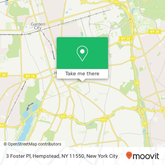 3 Foster Pl, Hempstead, NY 11550 map