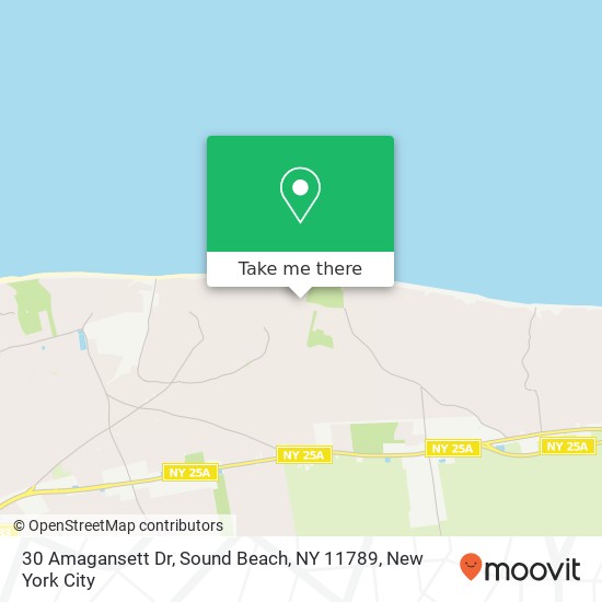 30 Amagansett Dr, Sound Beach, NY 11789 map