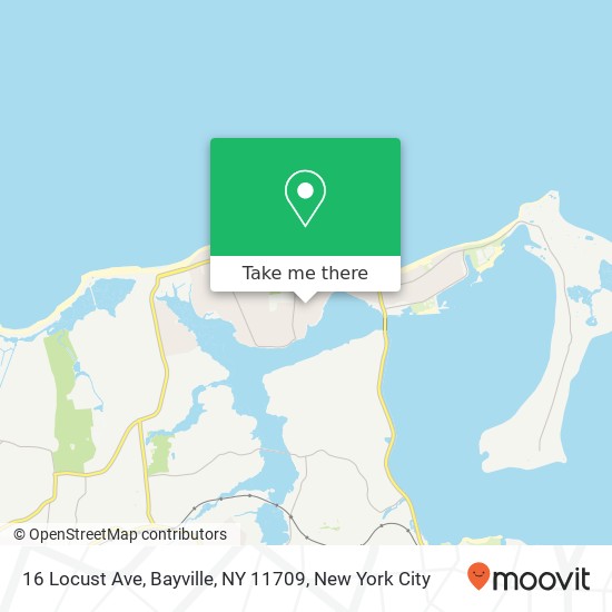 Mapa de 16 Locust Ave, Bayville, NY 11709