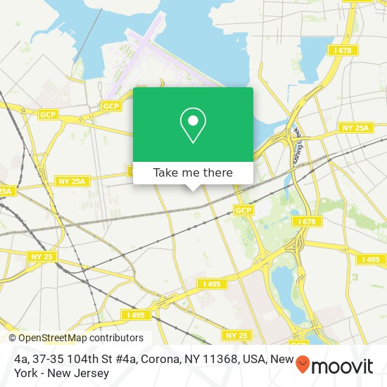 4a, 37-35 104th St #4a, Corona, NY 11368, USA map