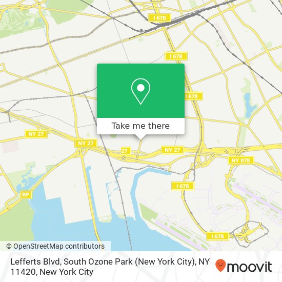 Mapa de Lefferts Blvd, South Ozone Park (New York City), NY 11420
