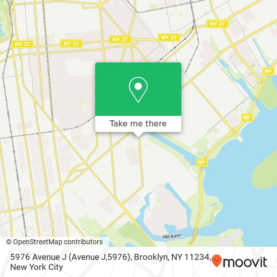 5976 Avenue J (Avenue J,5976), Brooklyn, NY 11234 map