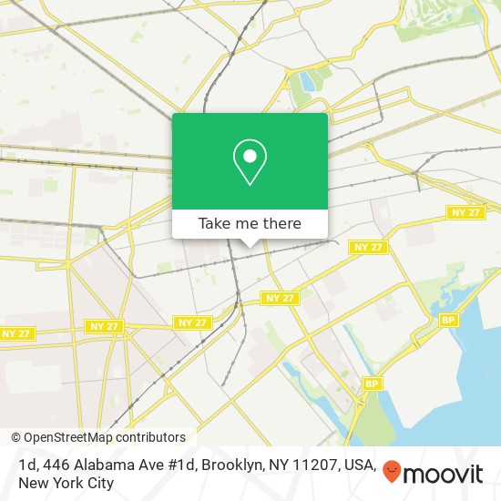 1d, 446 Alabama Ave #1d, Brooklyn, NY 11207, USA map