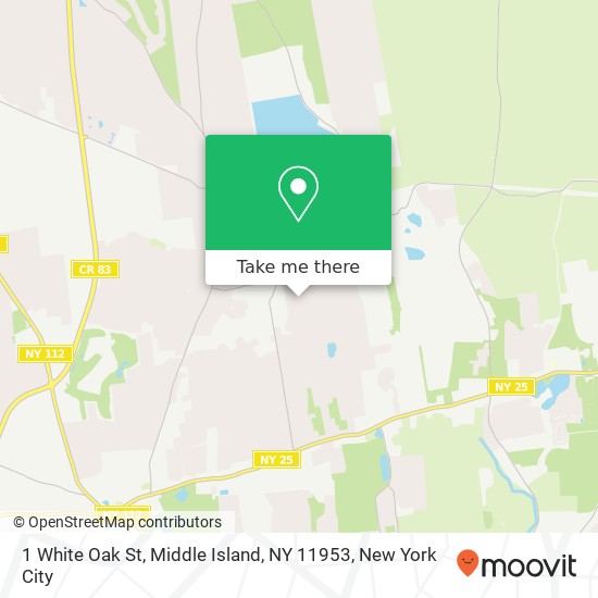 1 White Oak St, Middle Island, NY 11953 map