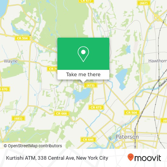 Kurtishi ATM, 338 Central Ave map
