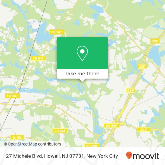 27 Michele Blvd, Howell, NJ 07731 map