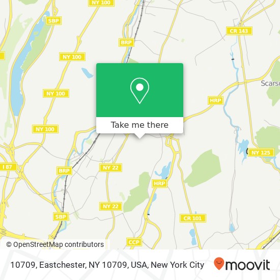 Mapa de 10709, Eastchester, NY 10709, USA
