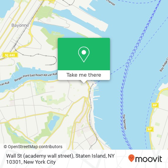 Wall St (academy wall street), Staten Island, NY 10301 map