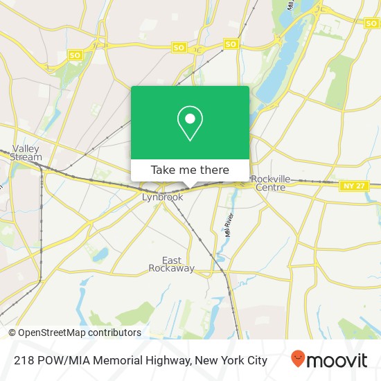 218 POW/MIA Memorial Highway map