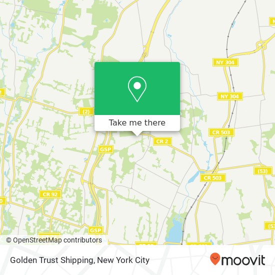 Golden Trust Shipping map