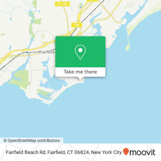 Mapa de Fairfield Beach Rd, Fairfield, CT 06824