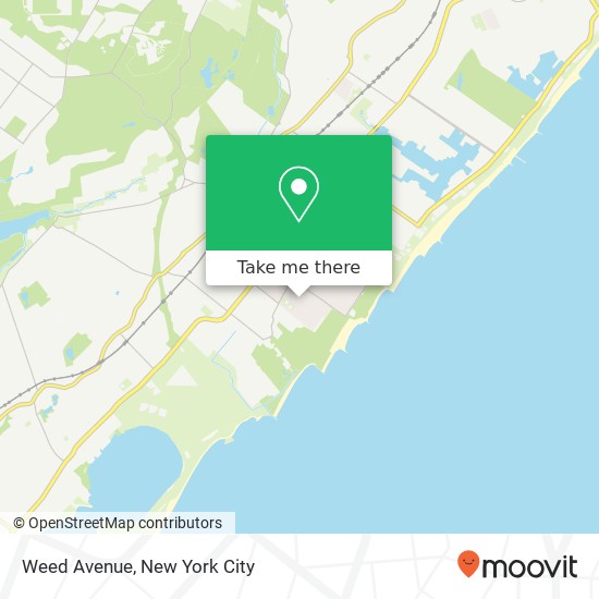 Weed Avenue map