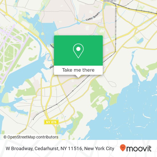 Mapa de W Broadway, Cedarhurst, NY 11516